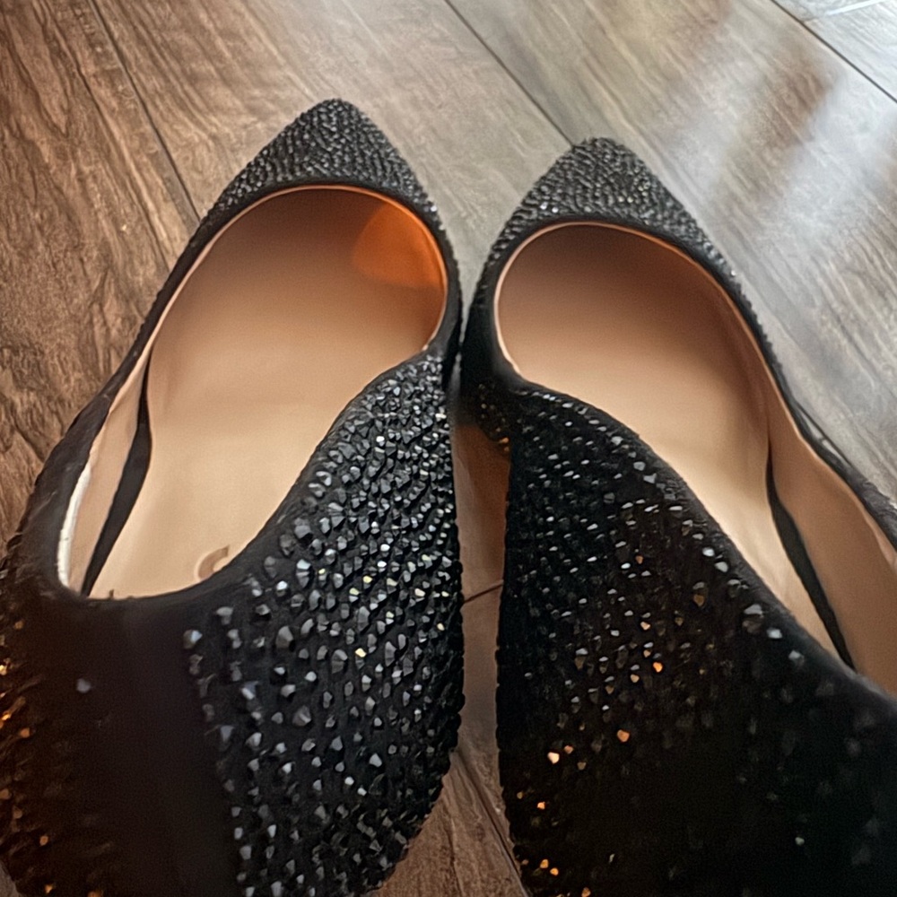 INC International Concepts Women's Black Studded Heels
